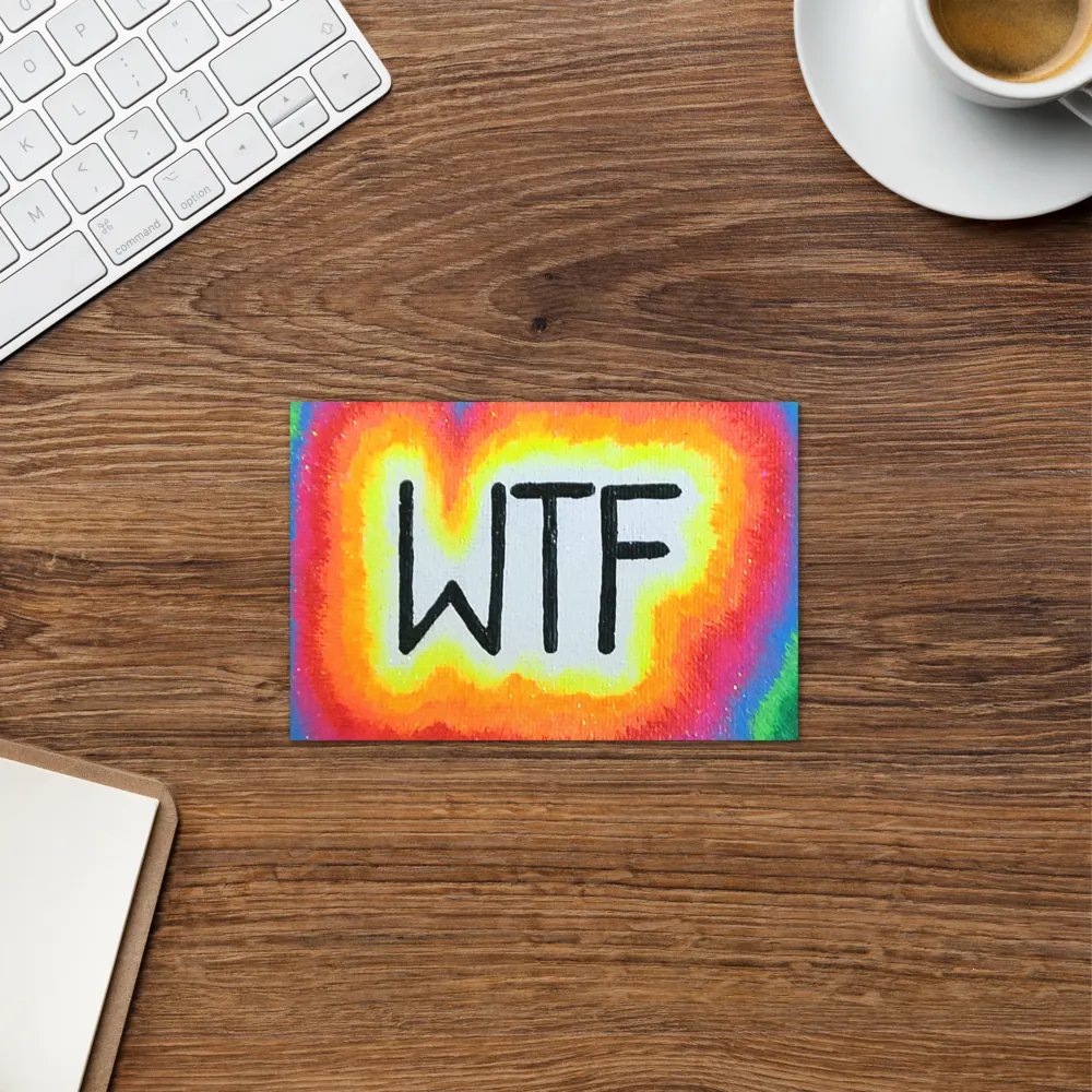WTF Neon Greeting Card product image (6)