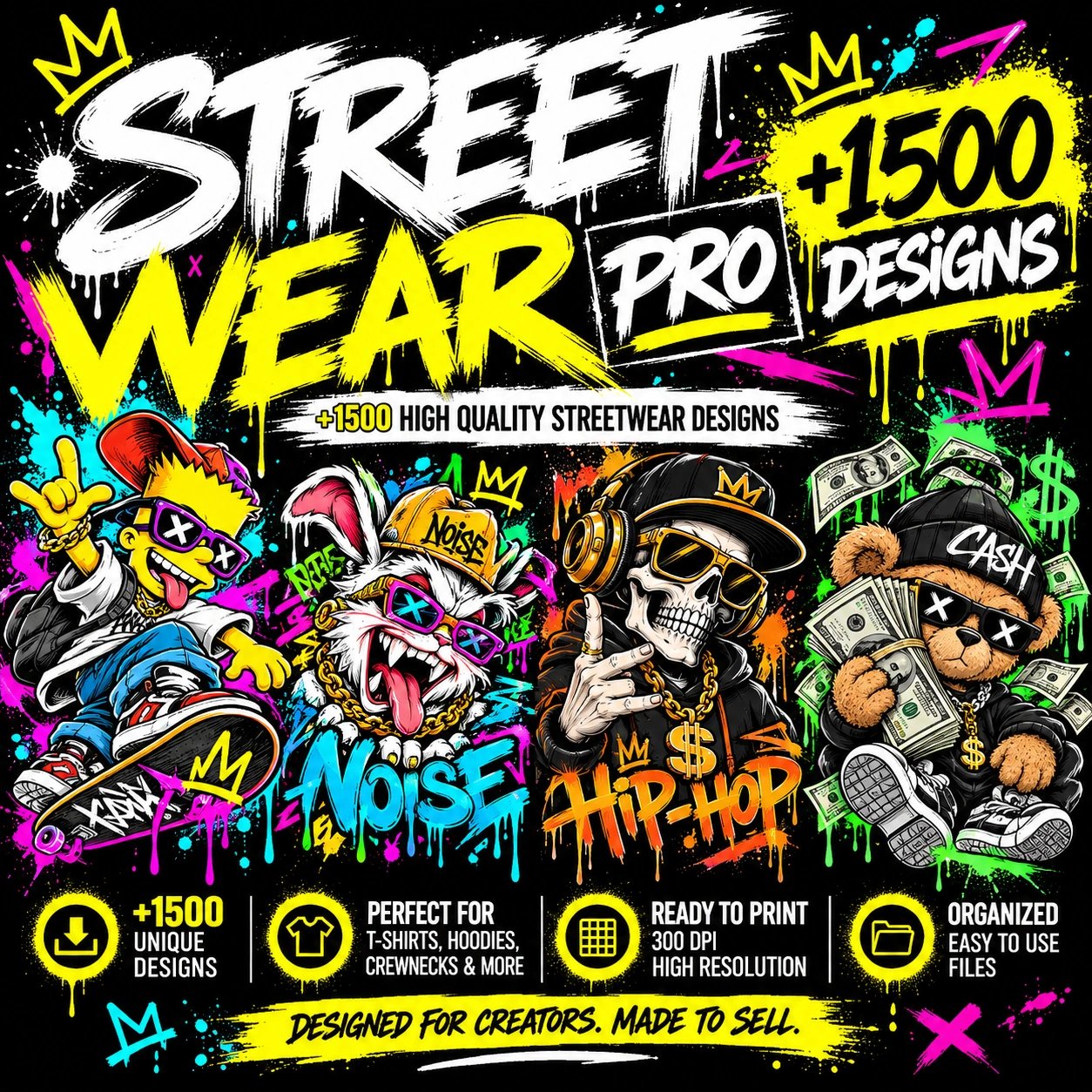 Massive 1500+ T-Shirt Design Vault product image (1)