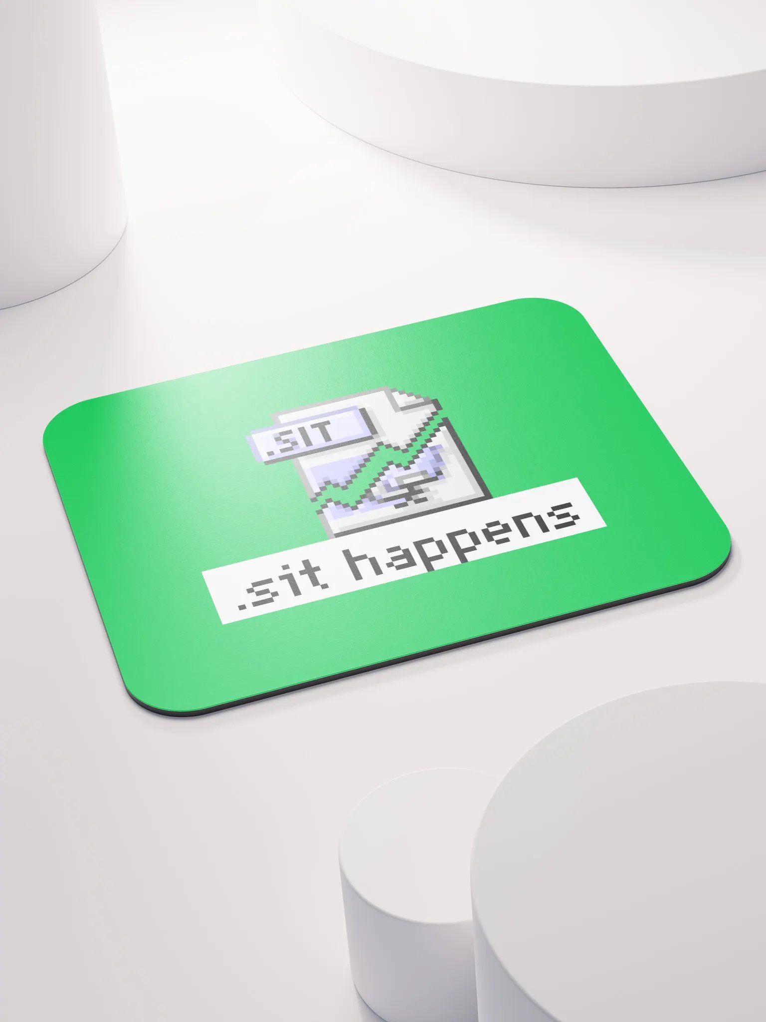 Sit Happens Mouse Pad (Green) product image (4)