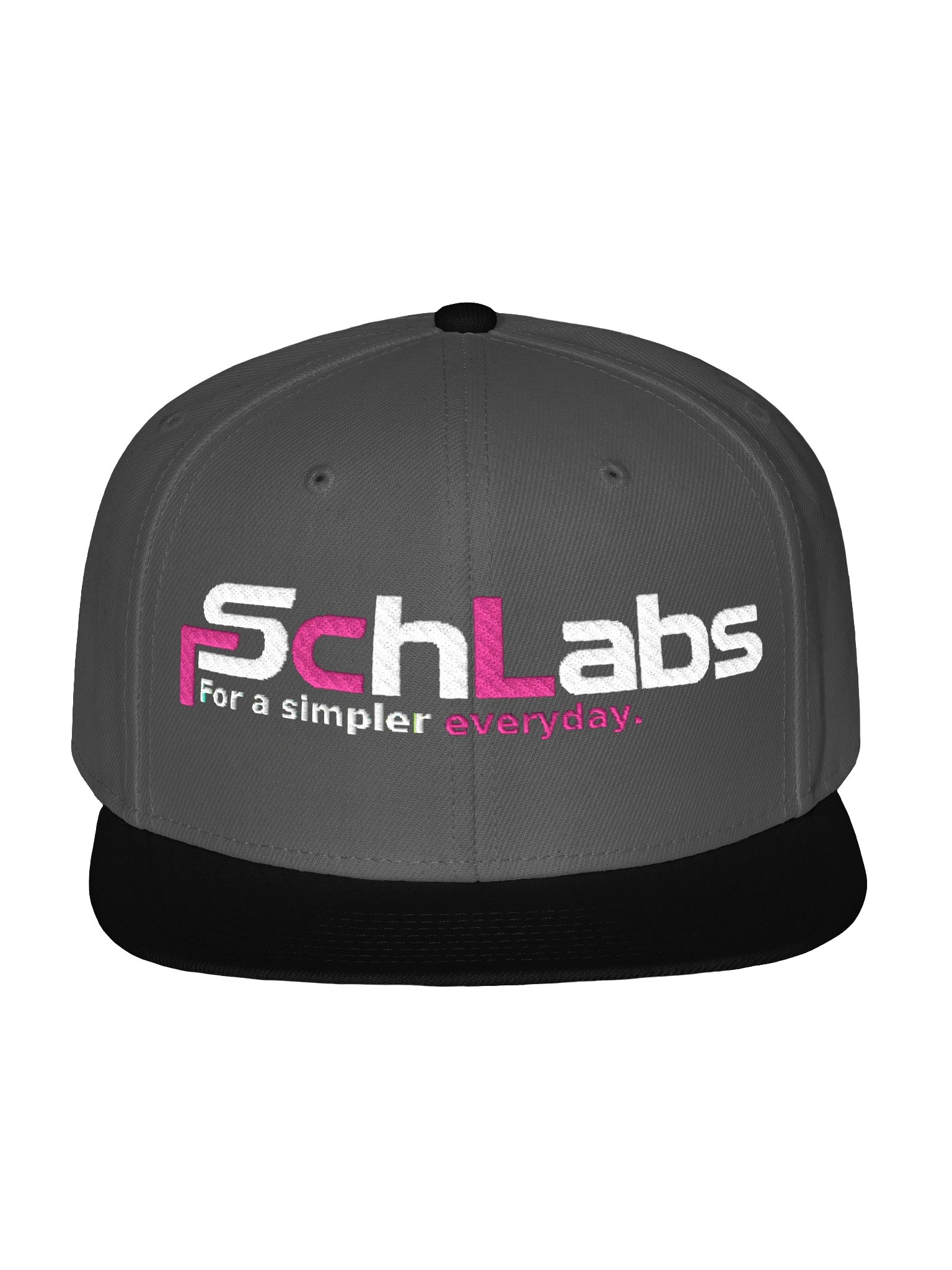 SchLabs Signature Snapback — Charcoal & Pink product image (1)