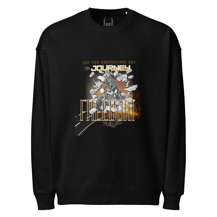 Freedom Biker Sweatshirt – Adventure Graphic Pullover | Unisex Crewneck product image (1)