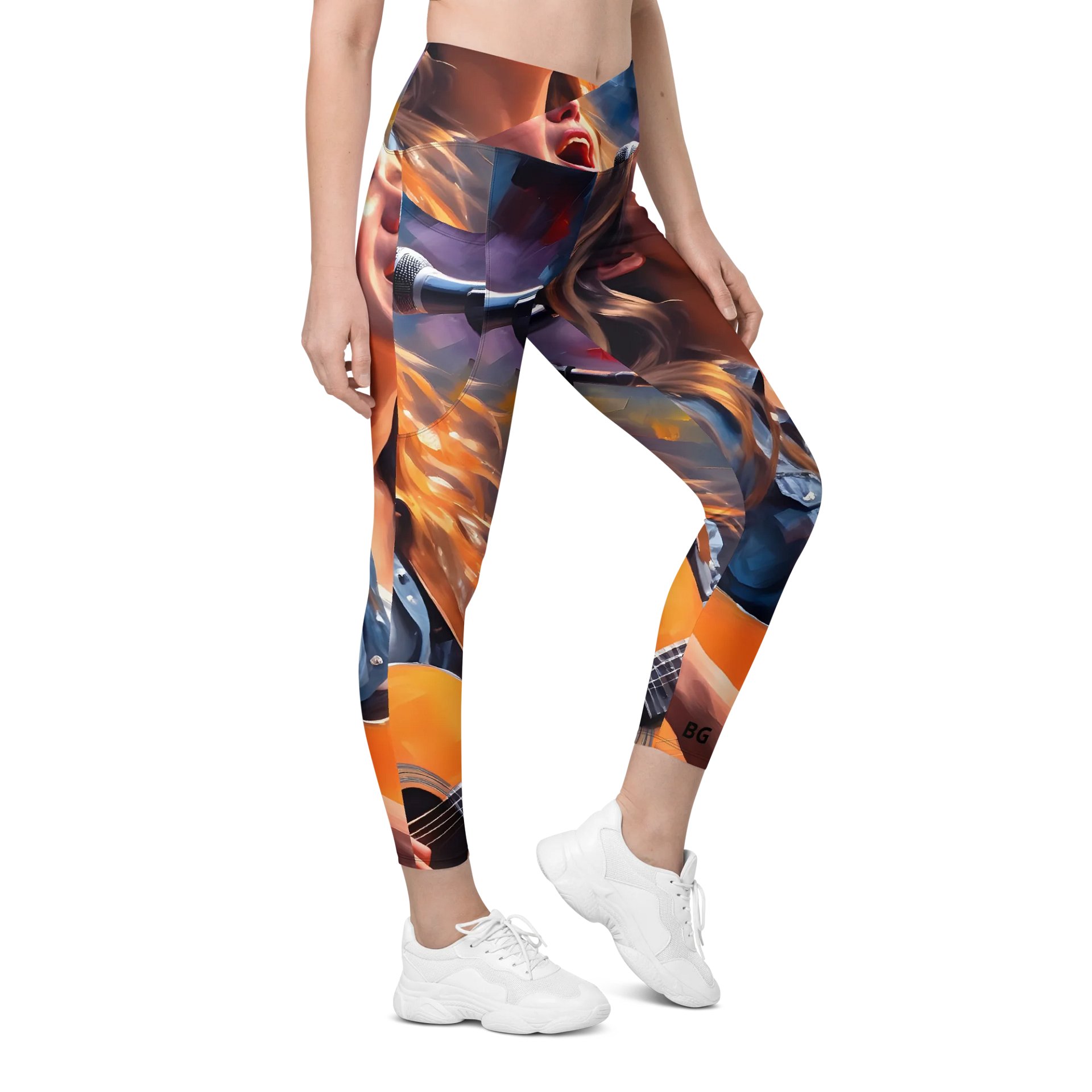 'Impossible Dream' Crossover Leggings with Pockets product image (5)