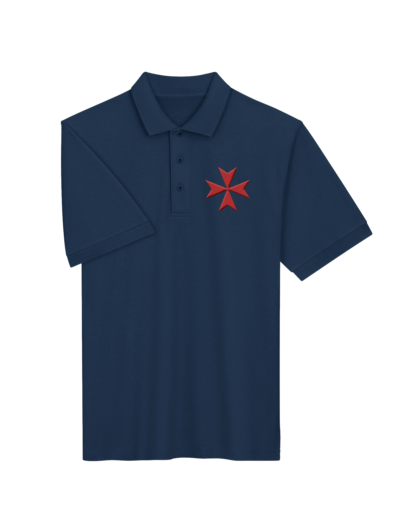 Maltese Cross Polo, Knights of Malta Embroidered Polo, Knights Hospitaller, Catholic Gifts, Christian Premium Polo product image (7)