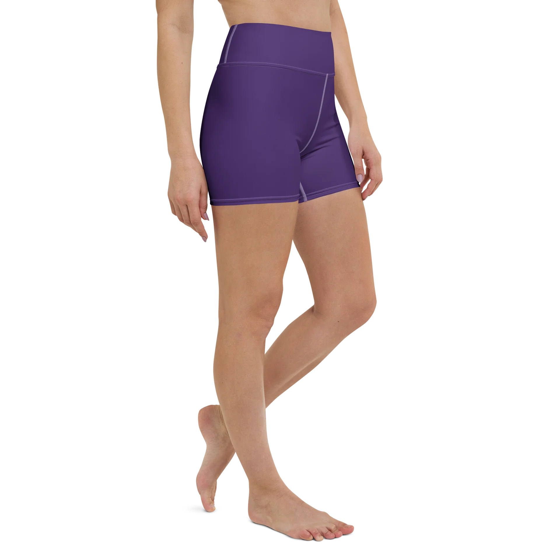 His House Womens Yoga Shorts - Purple product image (3)