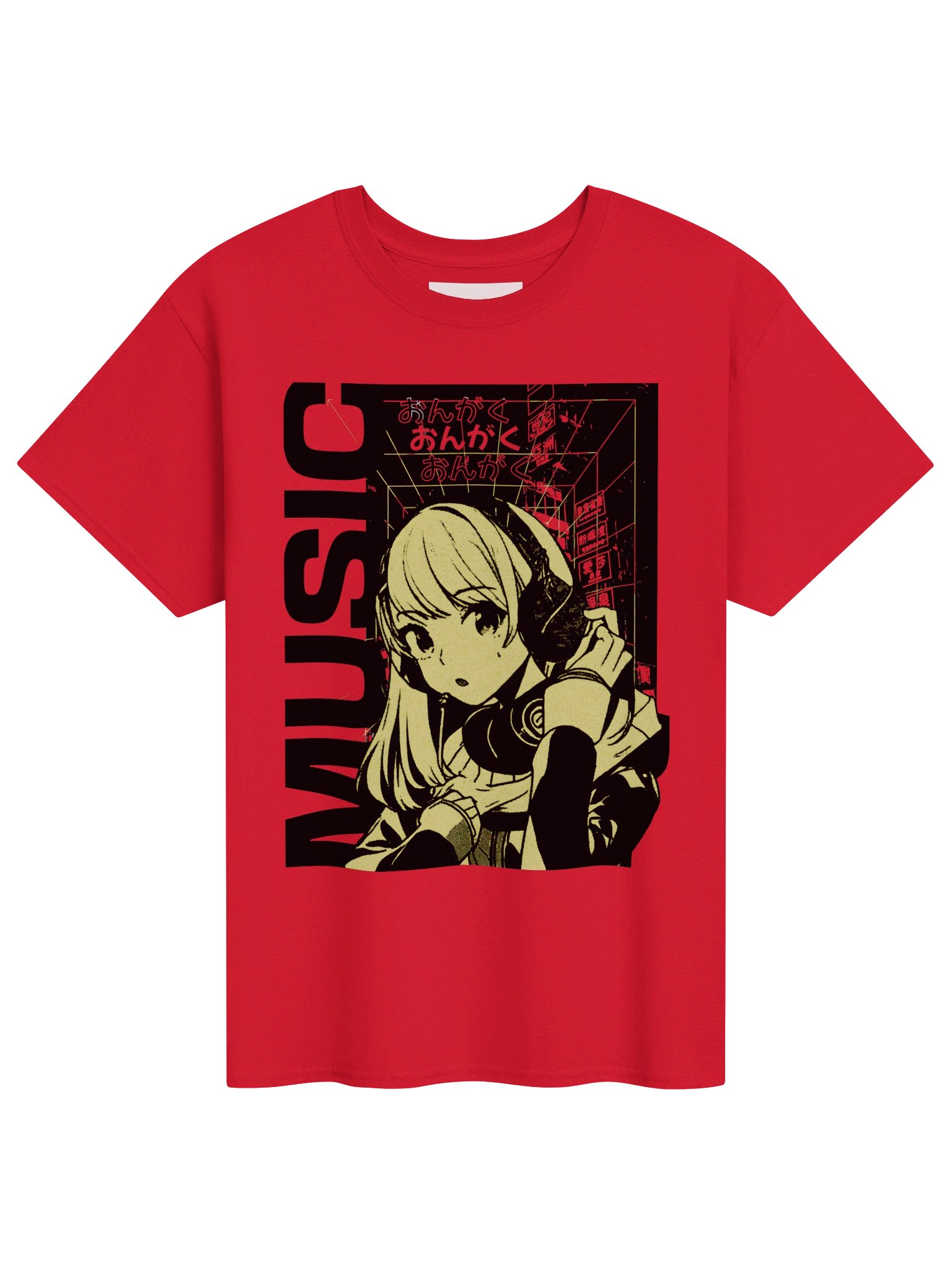 "Music" ANIME Graphic T-Shirt | Japanese | Unisex Otaku Graphic Shirt product image (1)