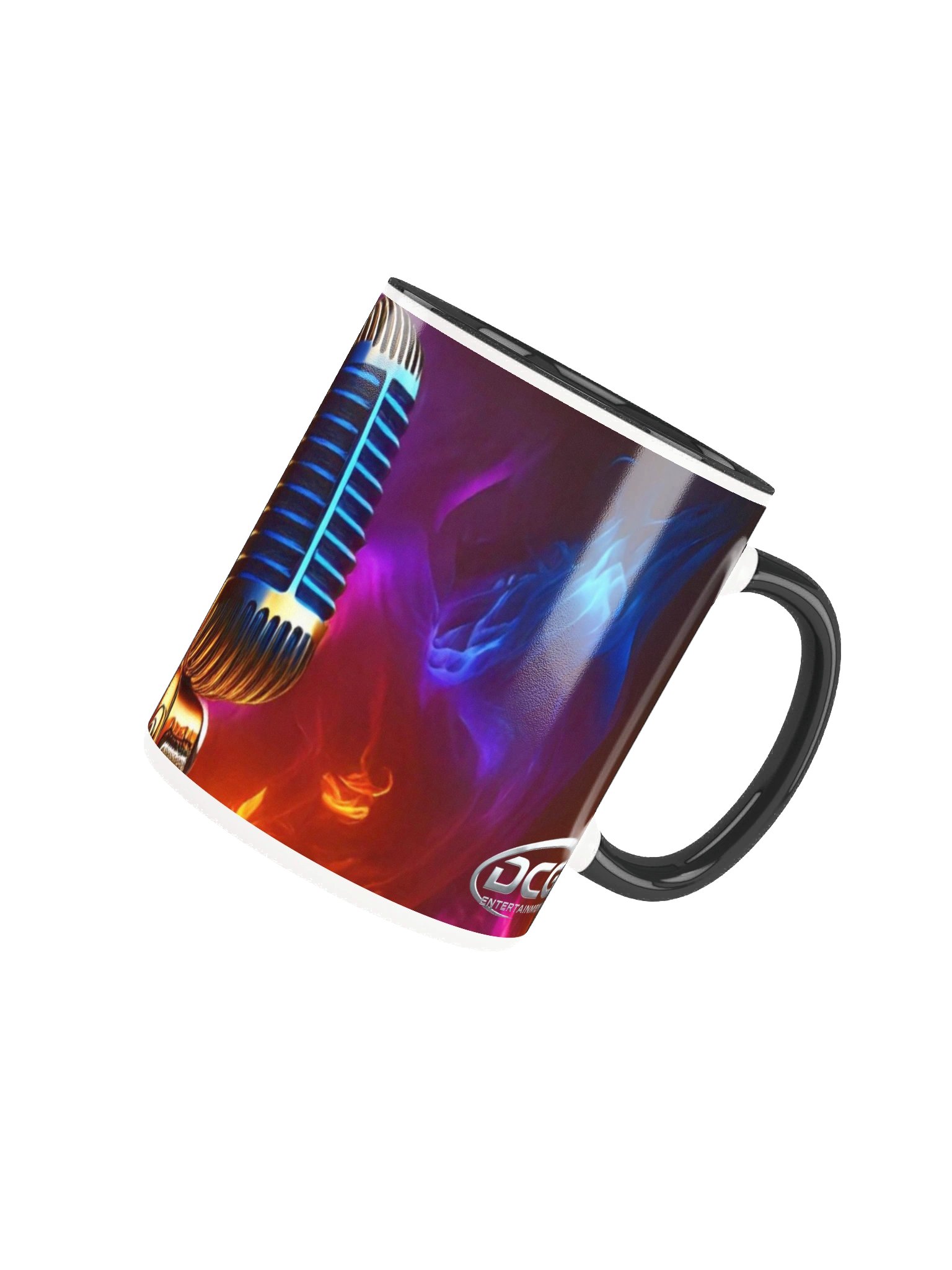 Flaming Retro Mic Ceramic Mug product image (31)