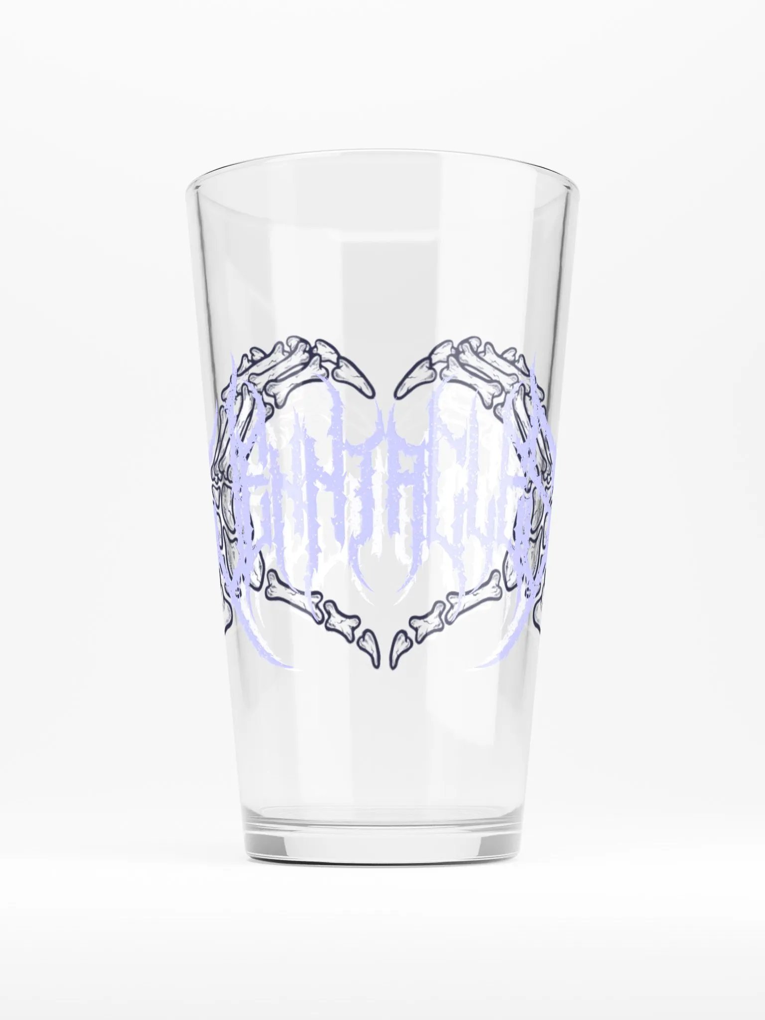 Metal Logo Pint Glass product image (1)