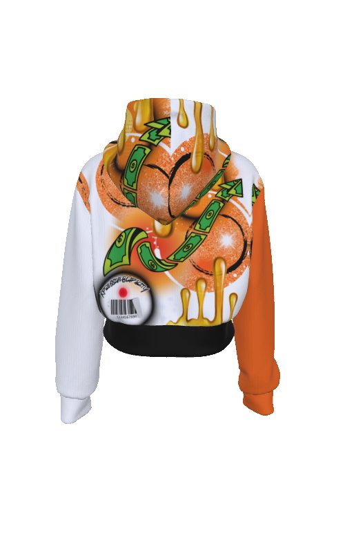 HERS ATTITUDE WOMENS CROP HOODIE product image (2)