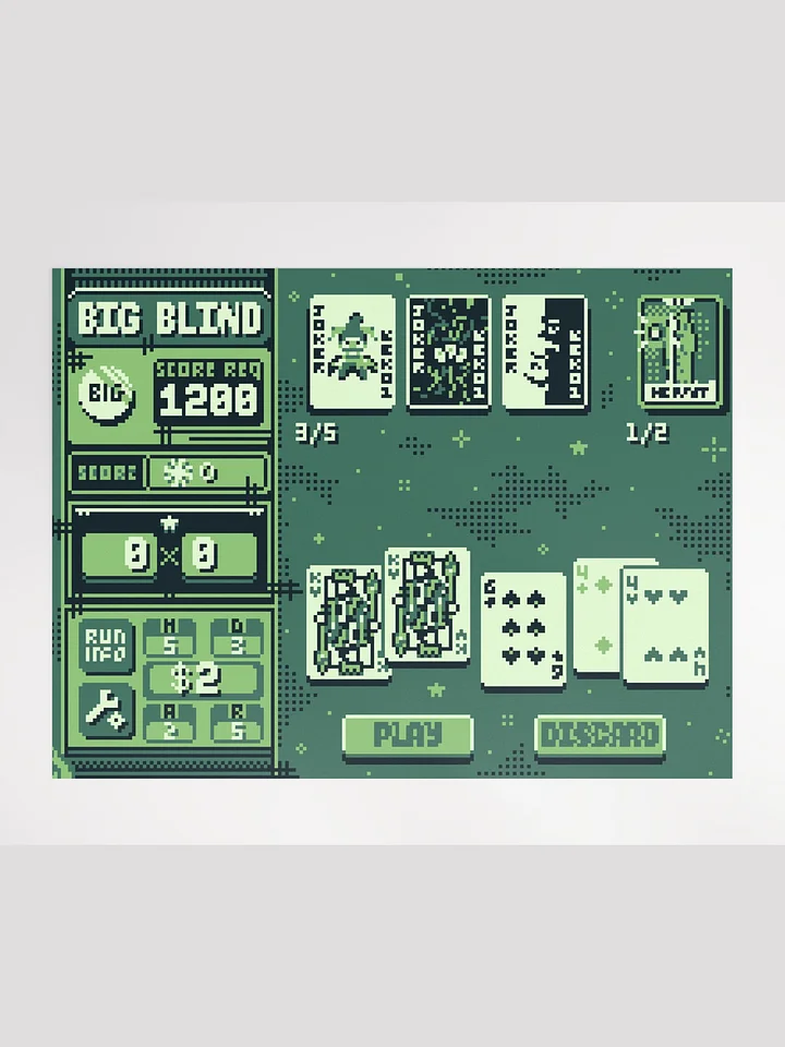 gameboy balatro print product image (1)