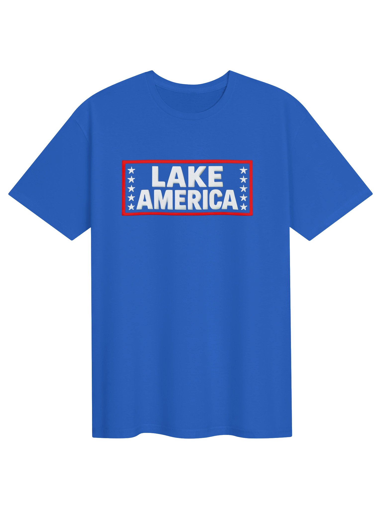 Lake America T-Shirt - Patriotic Red White Blue Lake Tee product image (1)