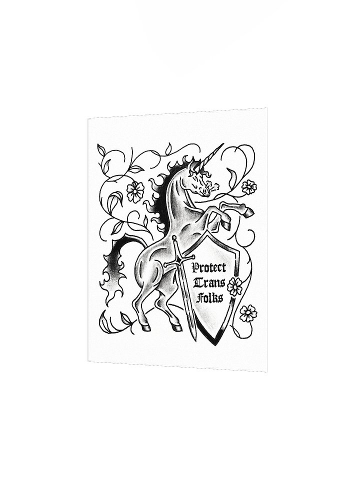 Protect Trans Folks Art Print product image (2)