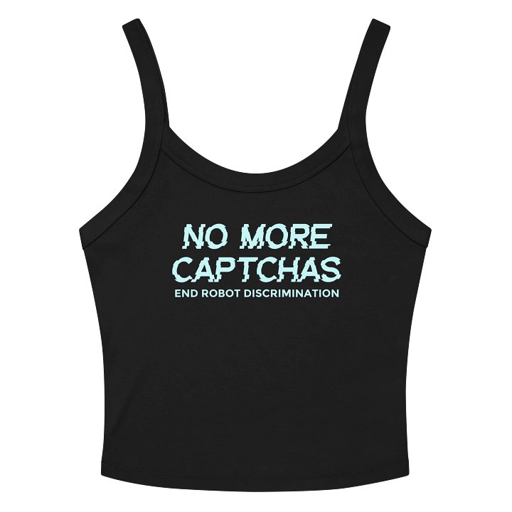 No More Captchas—End Robot Discrimination! Tank Top (Nightshade Queen ASMR) product image (2)