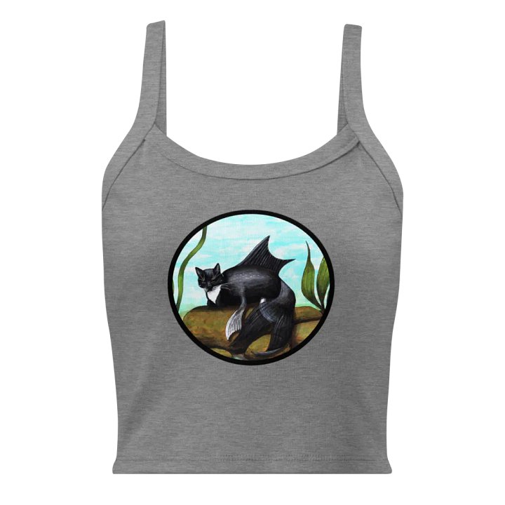 Mermeow Tuxedo Crop Tank product image (1)
