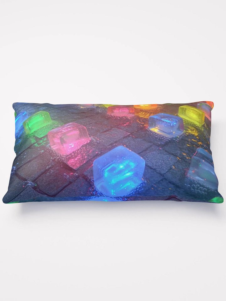 Neon Ice Throw Pillow - Bright, Playful, and Oh-So-Cool! product image (1)