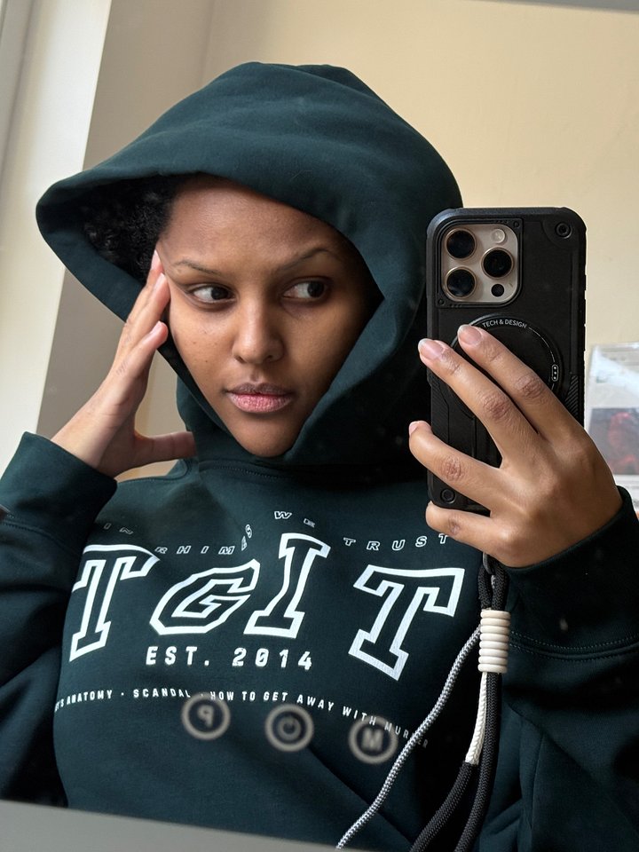 "TGIT In Rhimes We Trust" Oversized Hoodie product image (2)