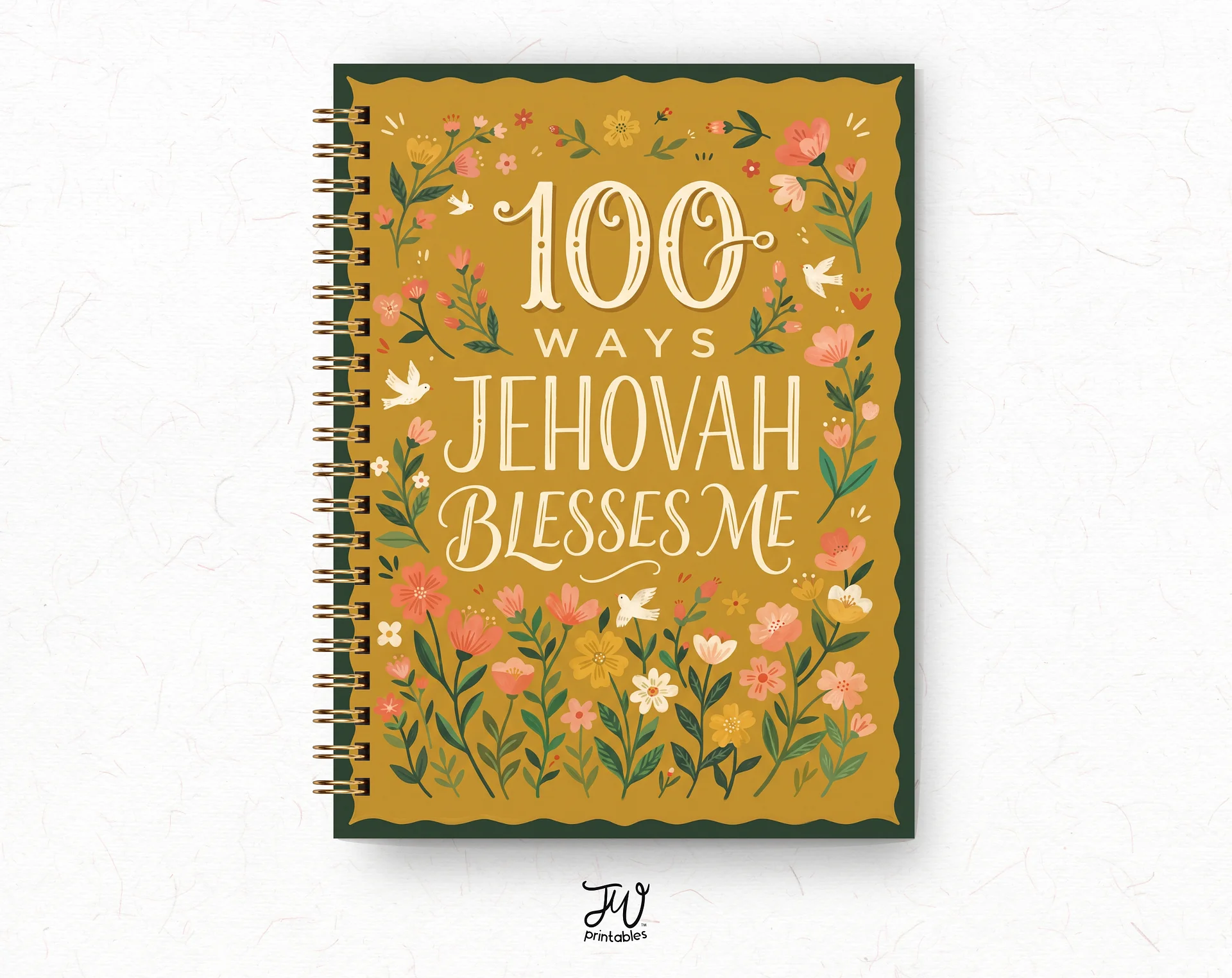 100 Ways Jehovah Blesses Me Prompted Journal product image (1)