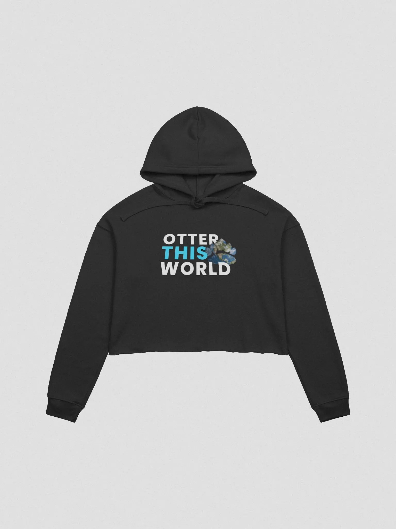 Otter This World Women's Crop Hoodie product image (2)
