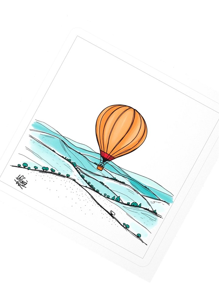 Aleen Hot Air Balloon Sticker product image (2)