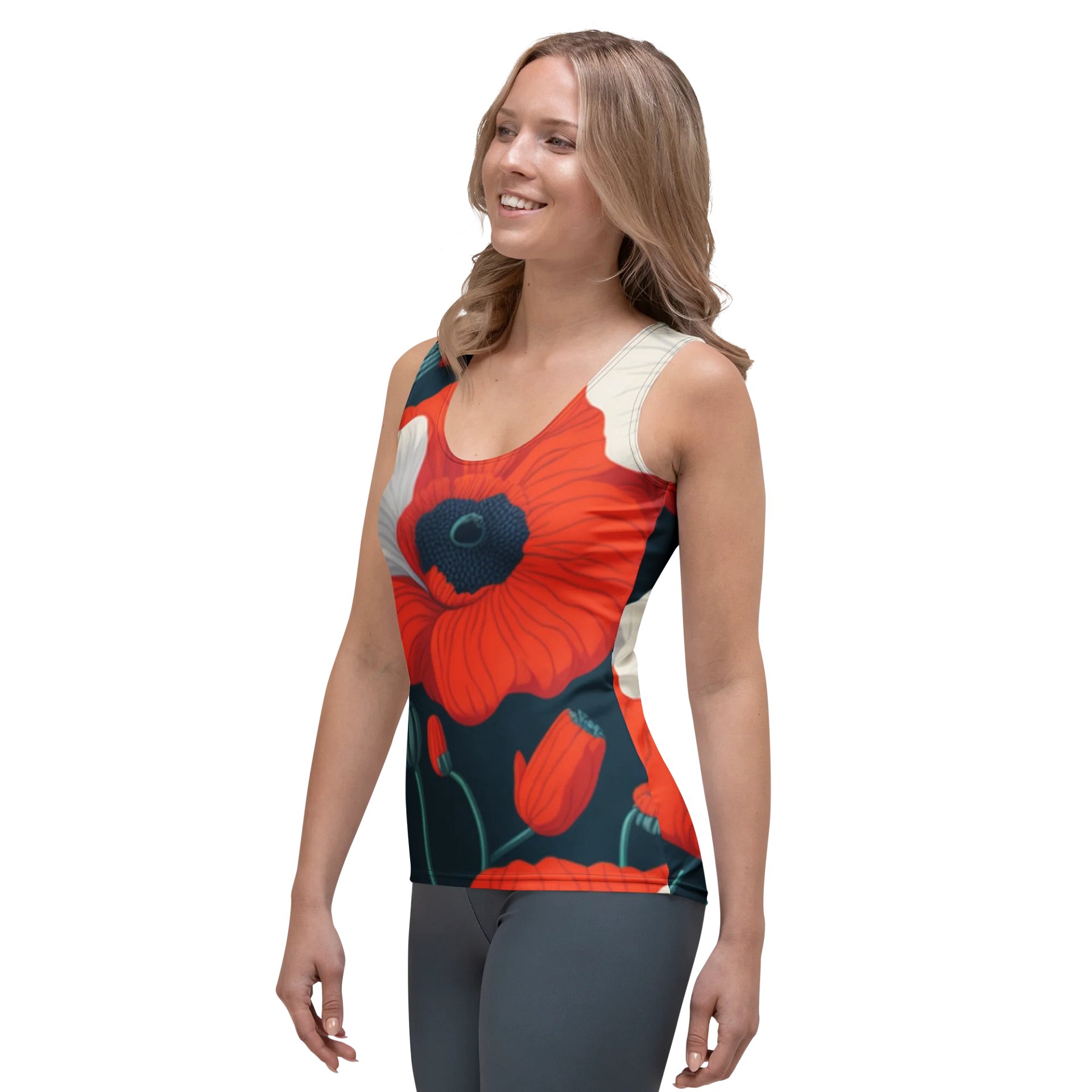 Barry Grady 'Poppies' All-Over Print Women's Tank Top product image (3)