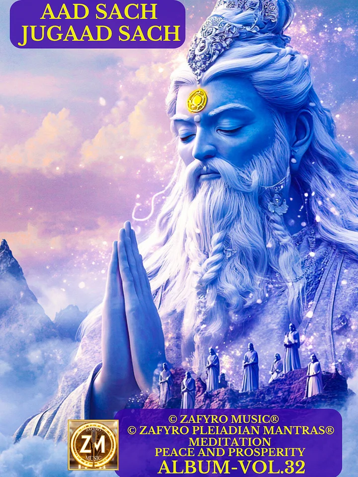 ÁLBUM - VOL. 32 (MUSIC) - AAD SACH JUGAAD SACH/TRANSCENDENTAL MEDITATION/MINDFULNESS/ETERNAL TRUTH/PEACE AND PROSPERITY (© ZAFYRO PLEIADIAN MANTRAS®) - BINAURAL FREQUENCIES product image (1)