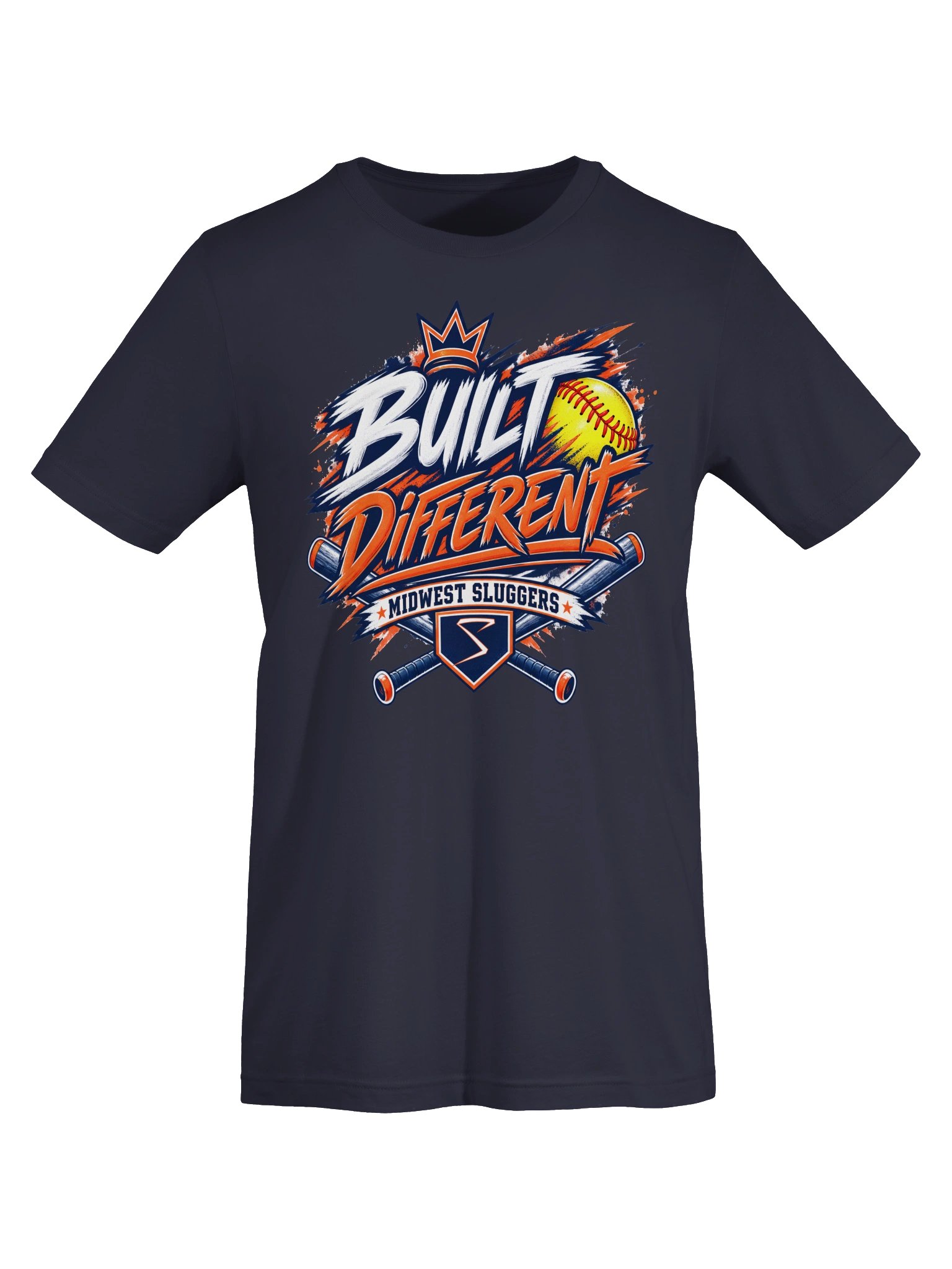 Built Different Crossed Bats Unisex Supersoft Tee product image (6)