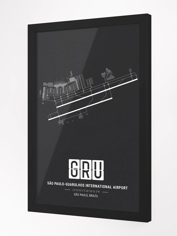 Framed Airport GRU Premium Map On Matt Paper product image (2)