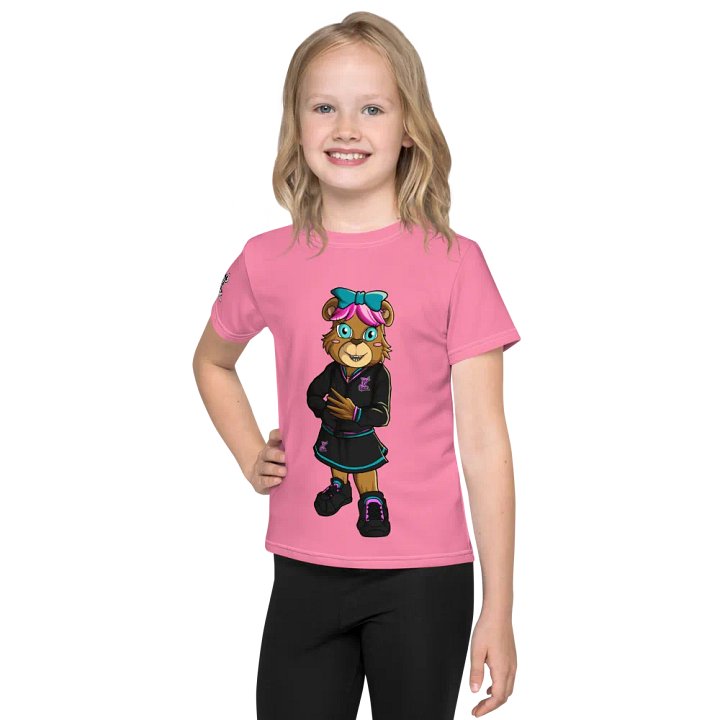 Standing Standing Girl Bear All-Over Print Kids Crew Neck T-Shirt product image (1)