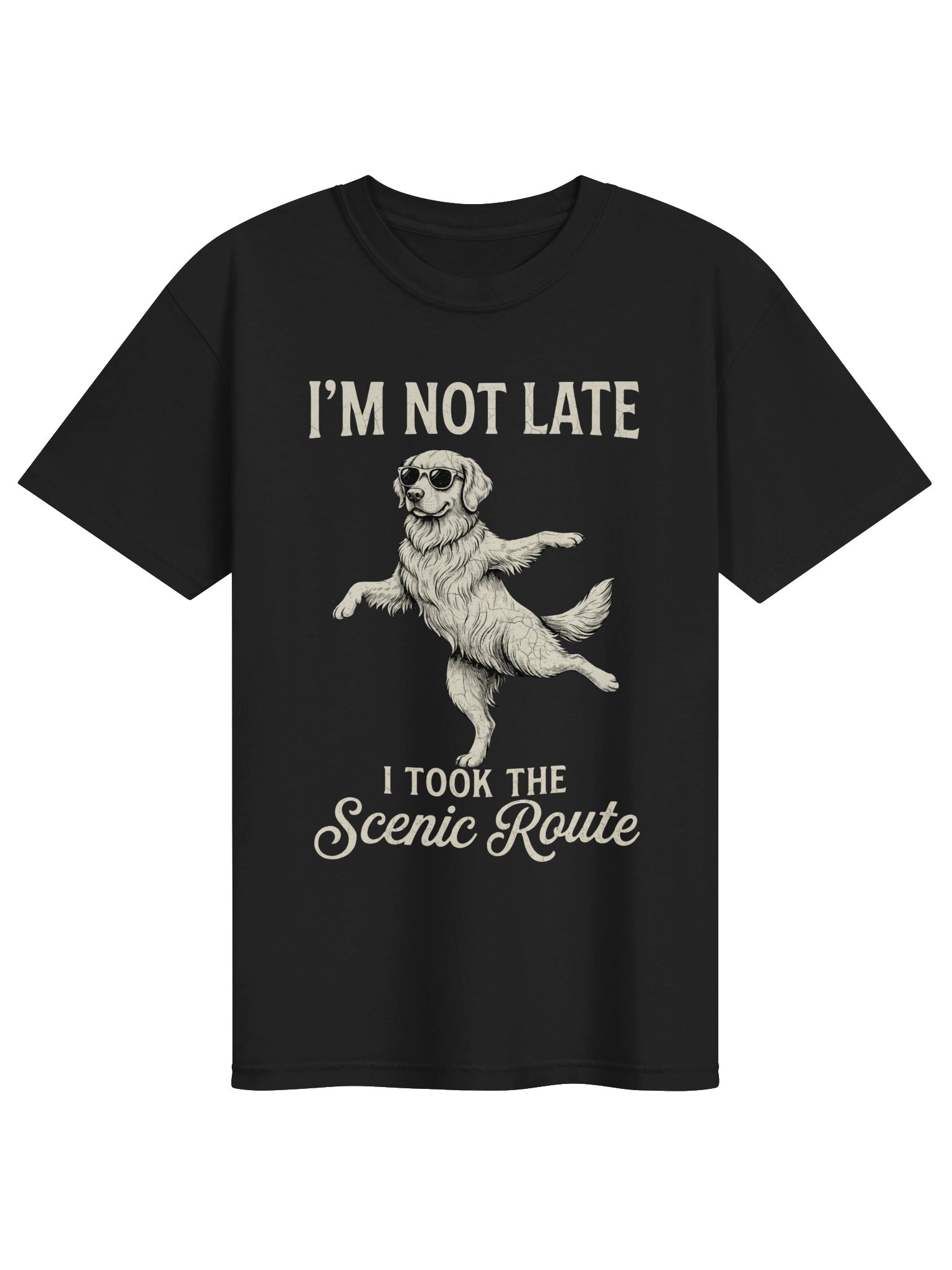 I’m Not Late, I Took the Scenic Route Dog T-Shirt product image (10)