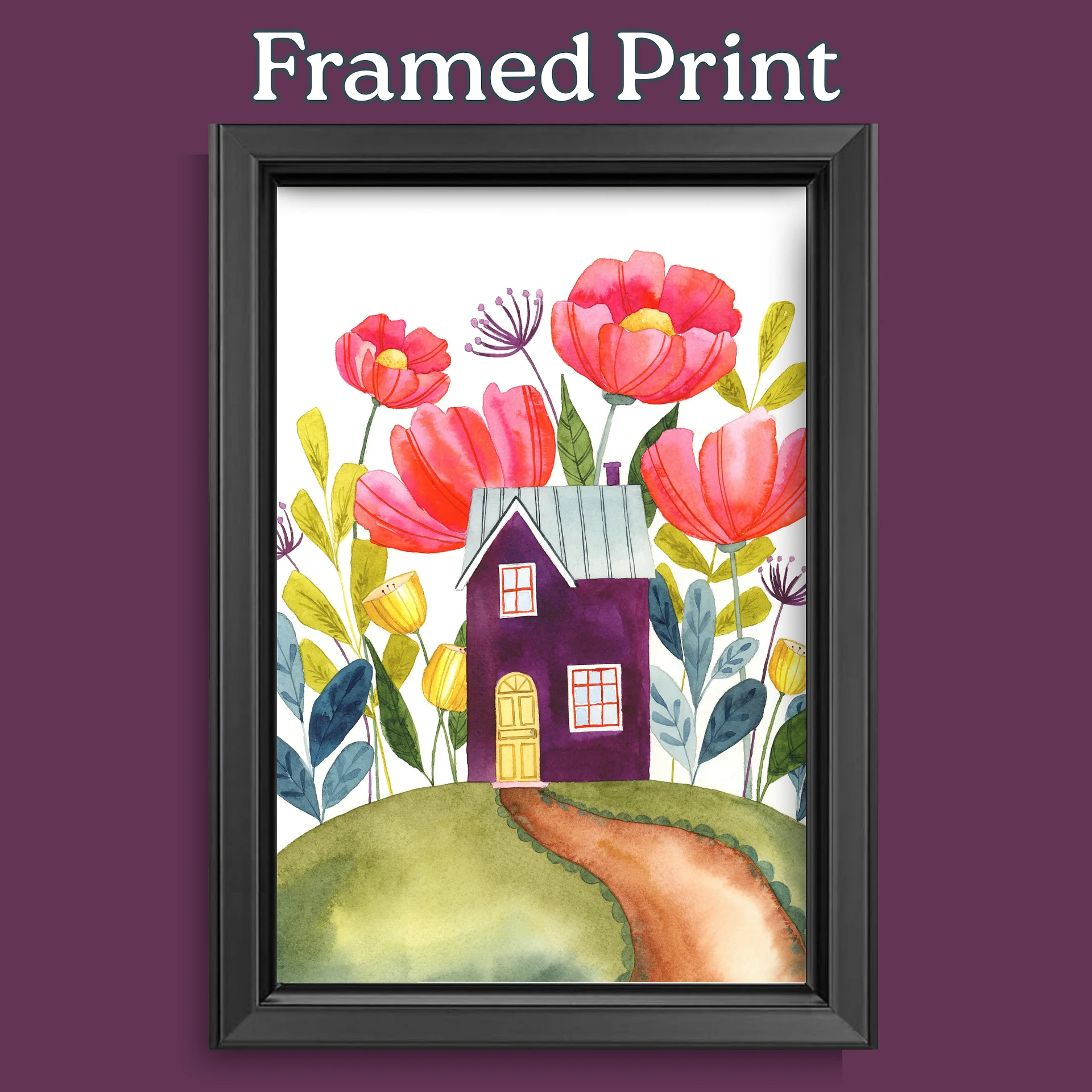 Floral Watercolor Print - Violet Haven - The BloomHouse Collection product image (11)