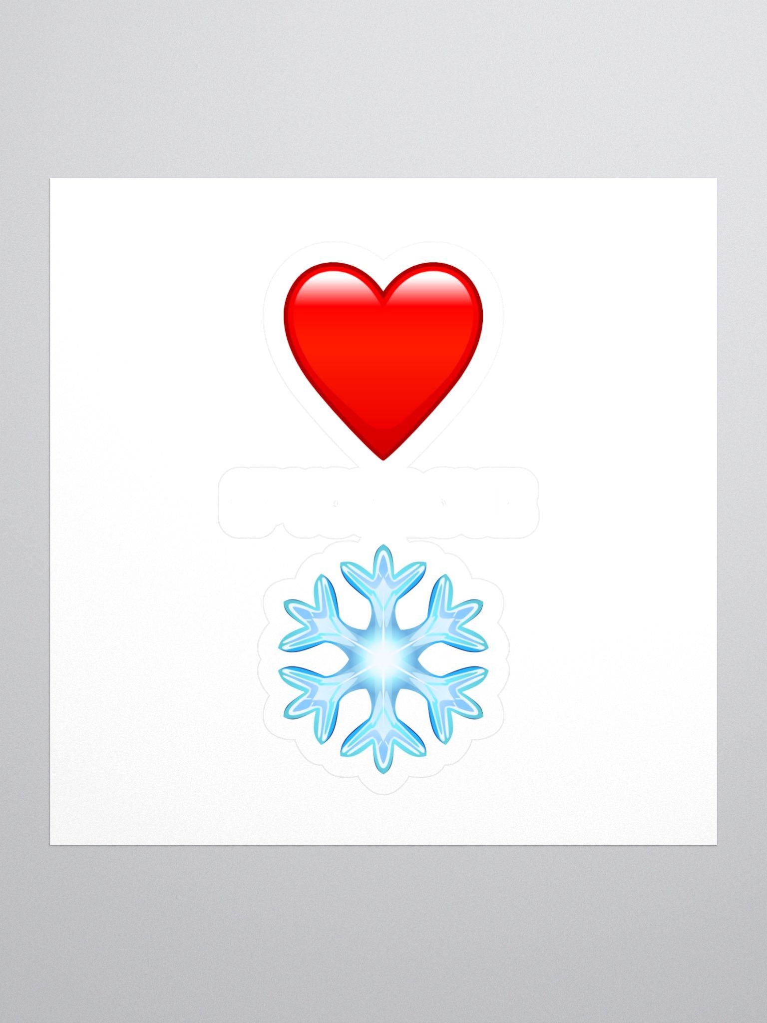 Heart if you Love Snow Sticker! product image (1)