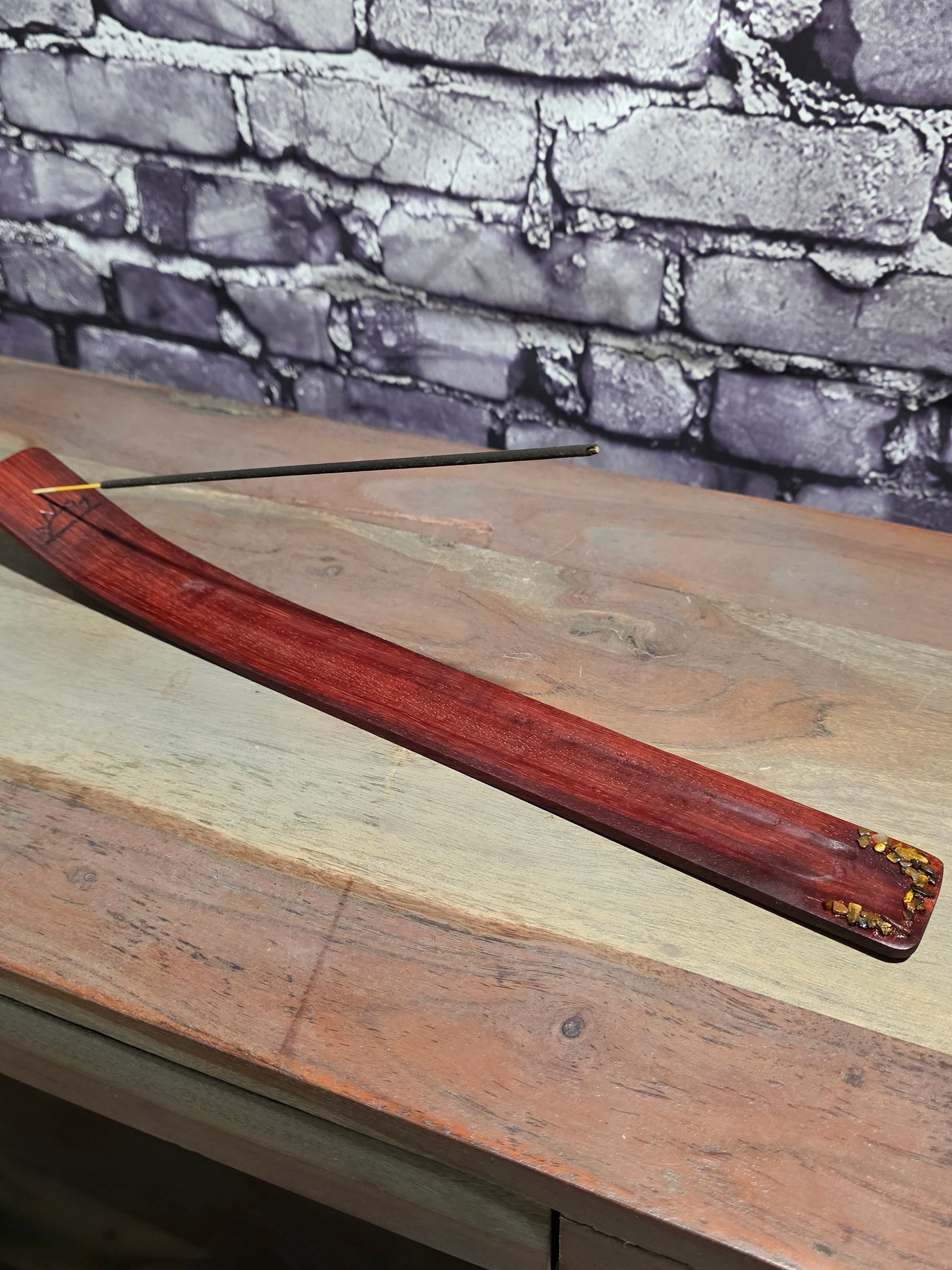 Padauk Sunrise Incense Holder product image (2)