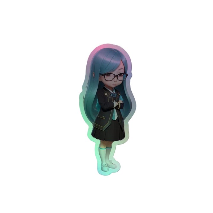 (AQUA CHIBI) K "HOLOGRAPHIC" STICKERS product image (2)
