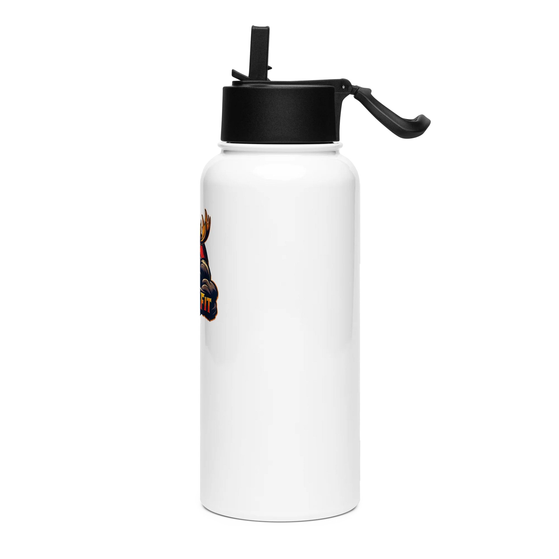 MooseFit Logo Water Bottle With Straw product image (3)