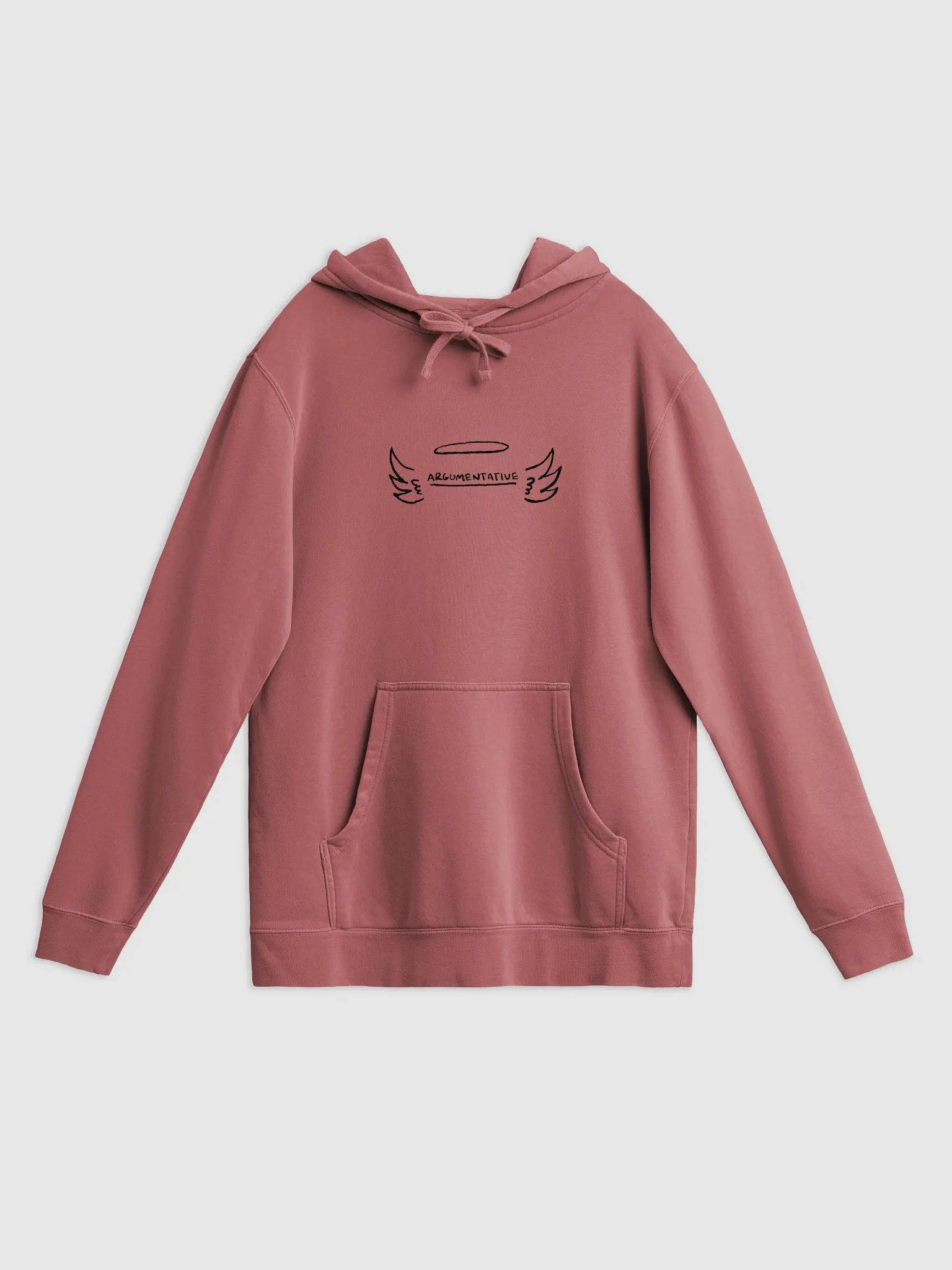 ANGELIC printed pigment hoodie product image (1)