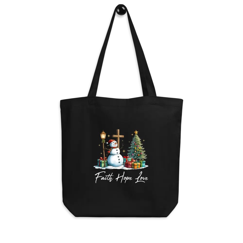 Faith Hope and Love Christmas Tote Bag product image (4)