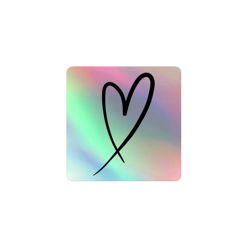 Simple Heart Holo Sticker product image (1)