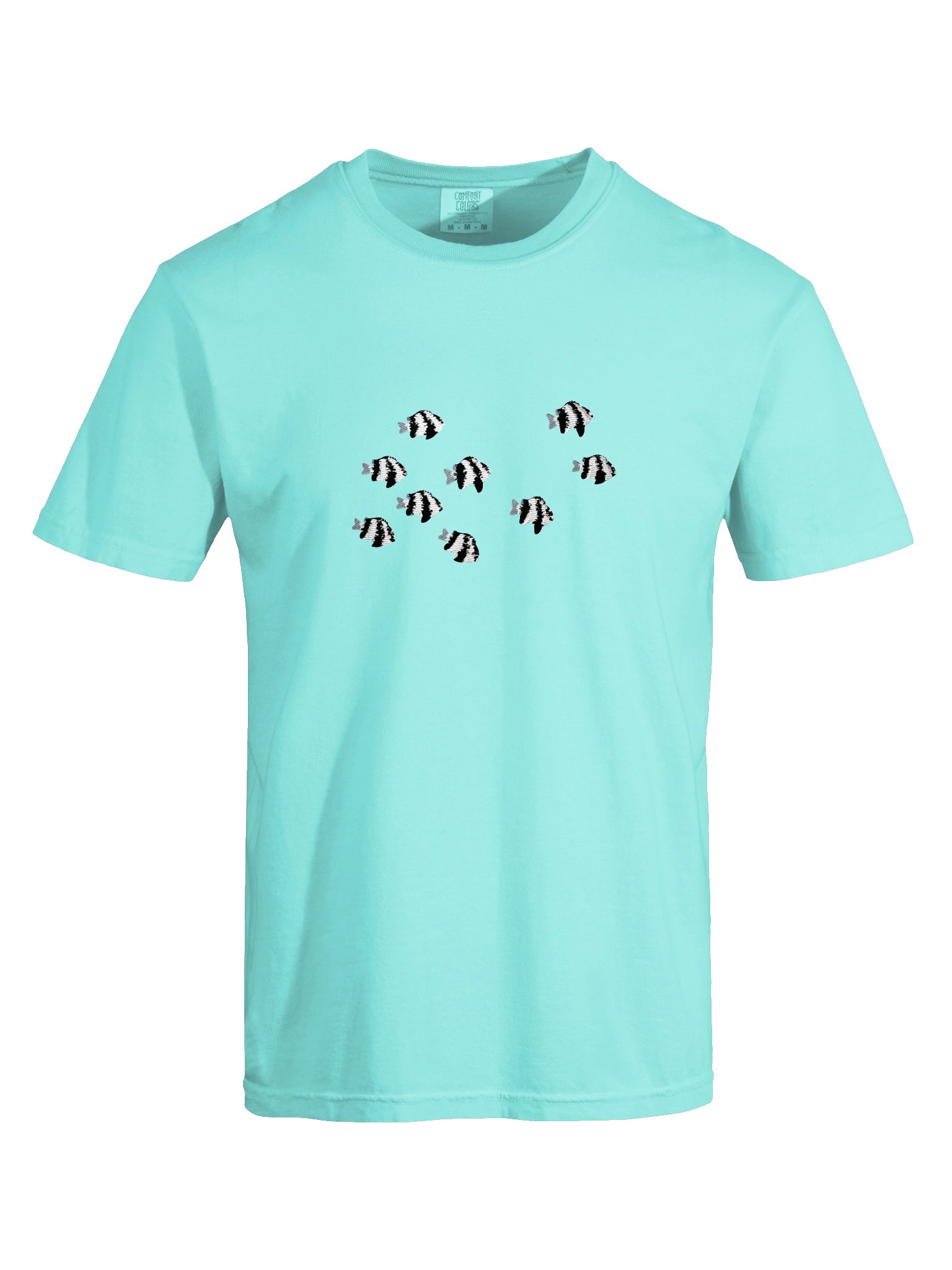A School of Three-Stripe Damsels Embroidered Premium Shirt | Saltwater Reef Aquarium Fish & Marine Life Apparel product image (45)