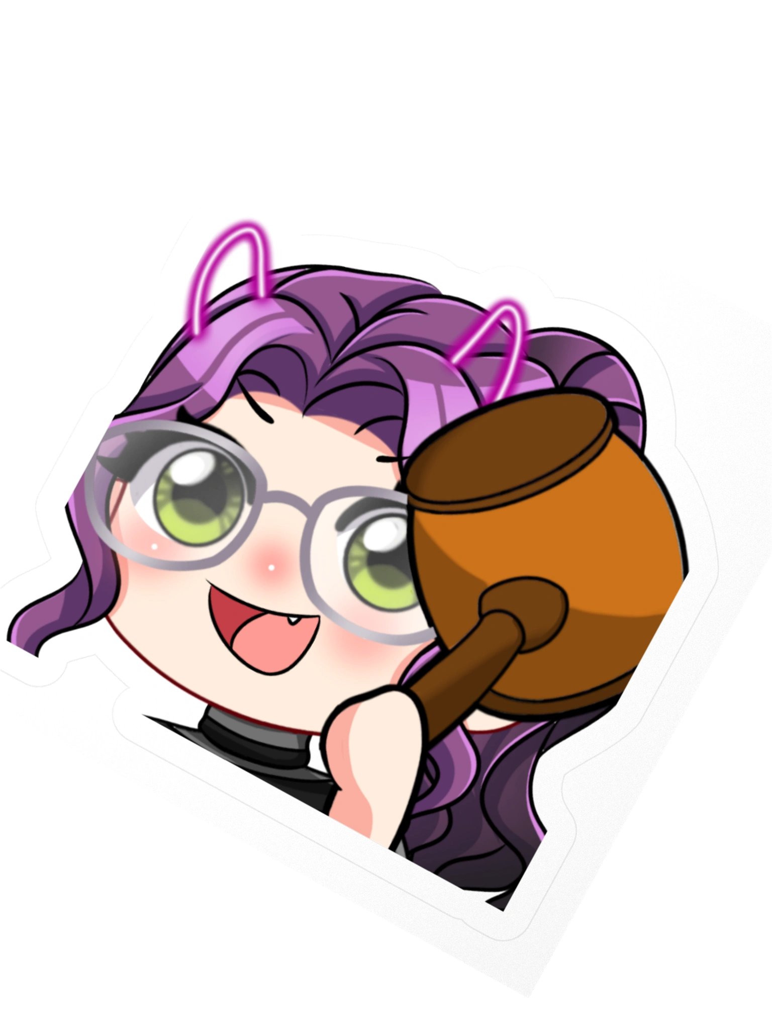 😈 Moni Ban Hammer Sticker 🔨💜 product image (4)