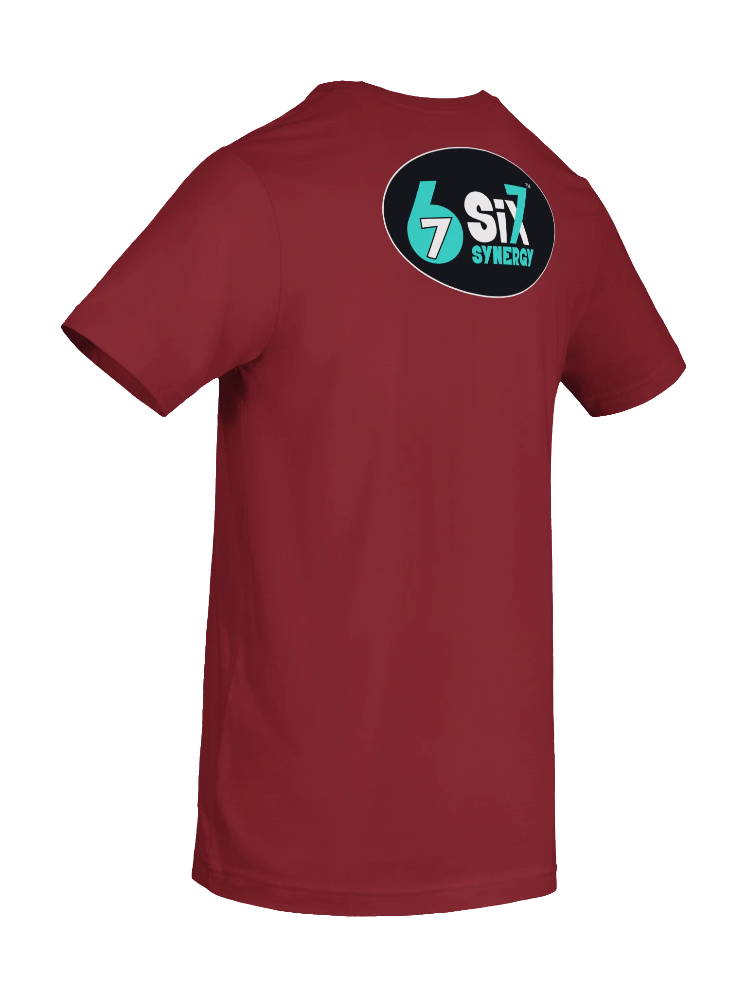 Burgundy t-shirt - hero and main logo product image (8)