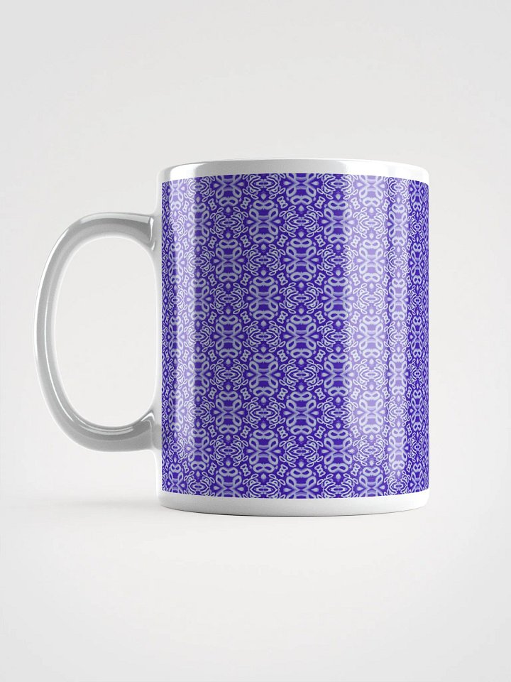 Purple & White Seamless Patterned Ceramic Mug product image (1)