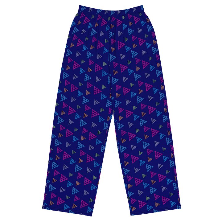 Colorful Geometric Triangles Wide-Leg Pants product image (1)
