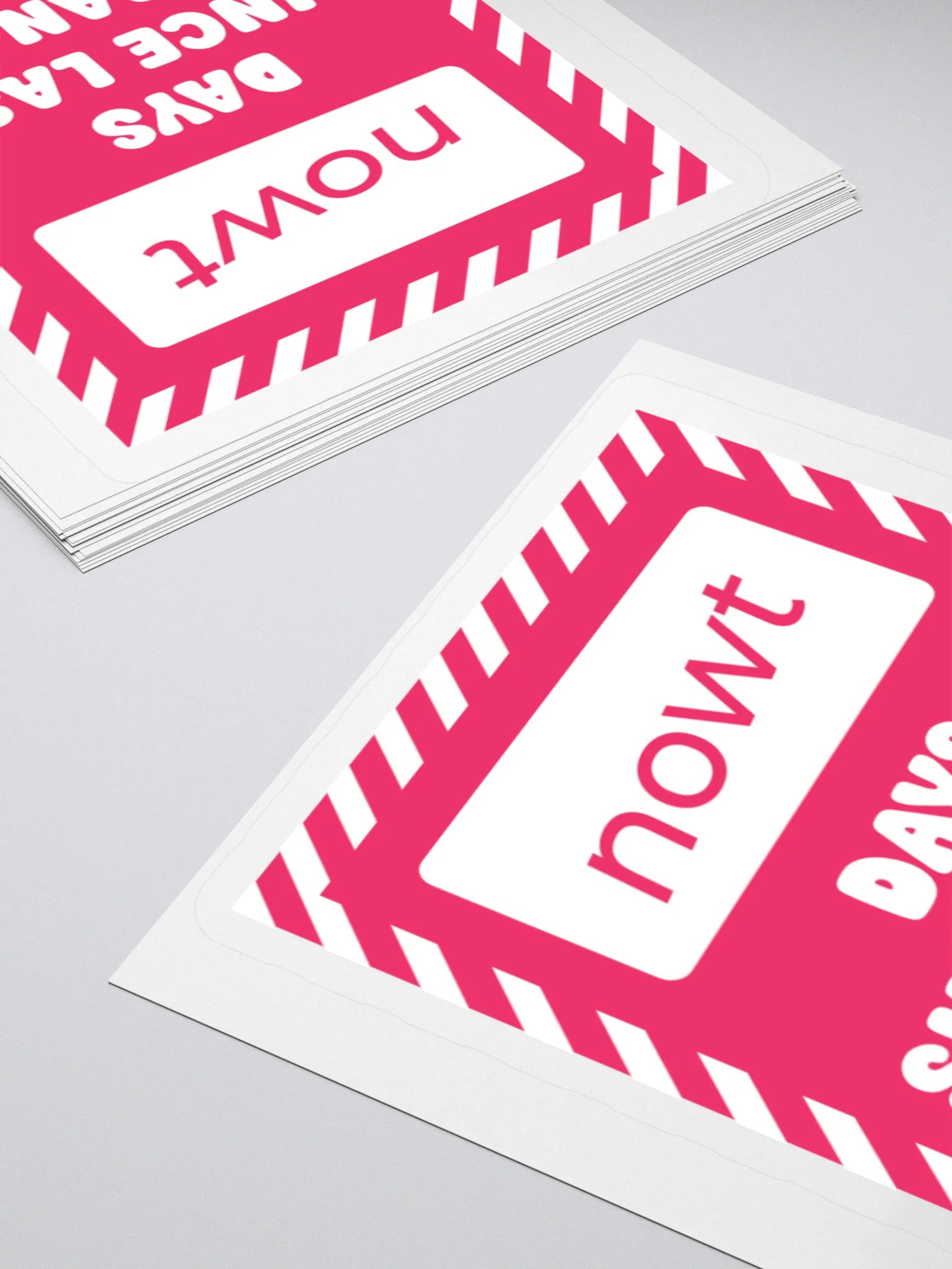The Stickers: "NOWT Days Since Last Ban" product image (4)