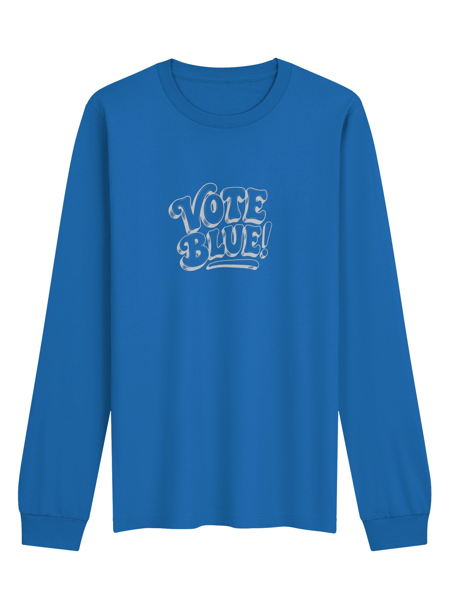 Brazen Candor – Get Your Butt in the Booth! Long Sleeve Tee - Blue product image (1)