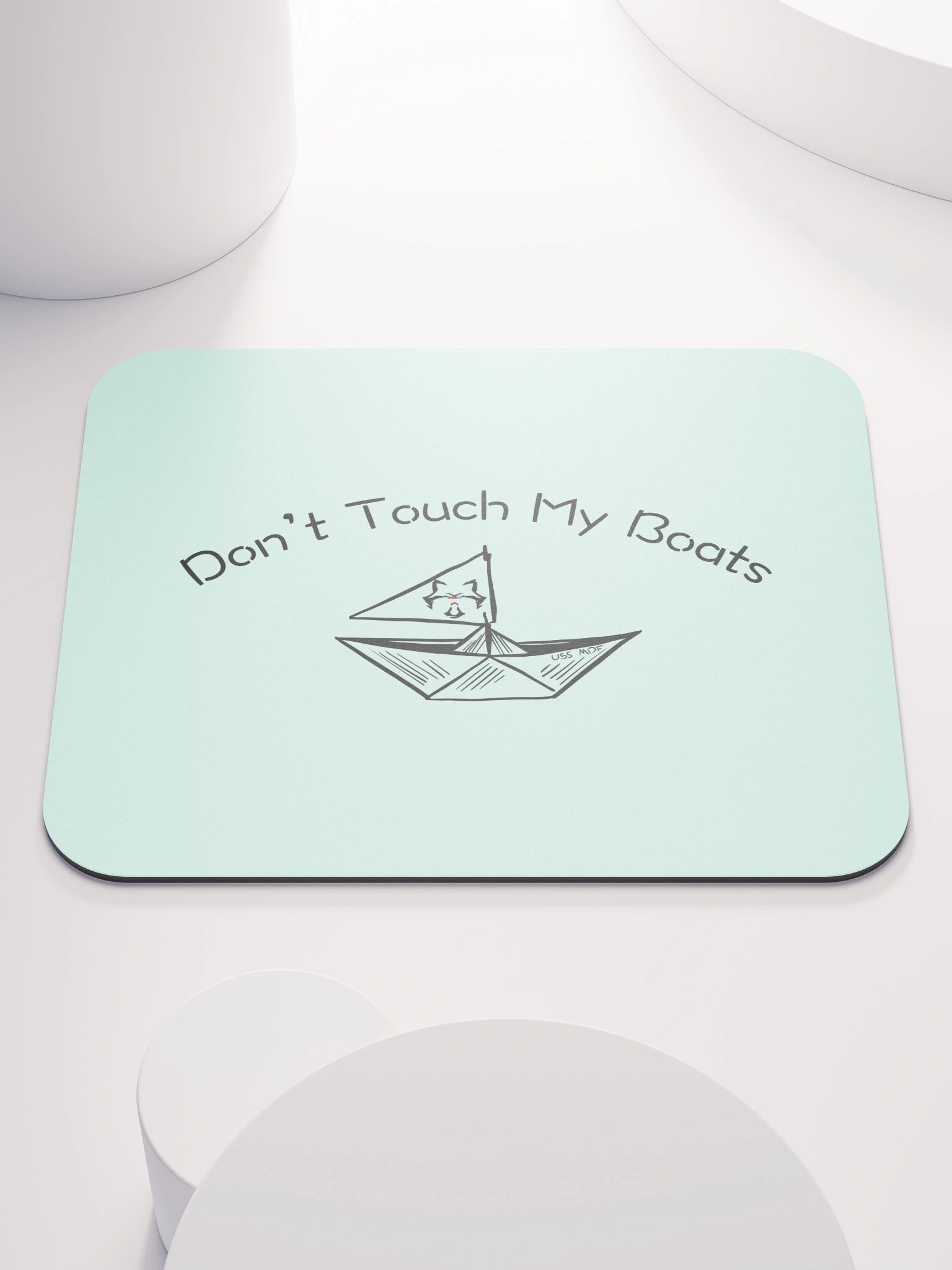 Don't Touch My Boats Mouse Pad product image (1)