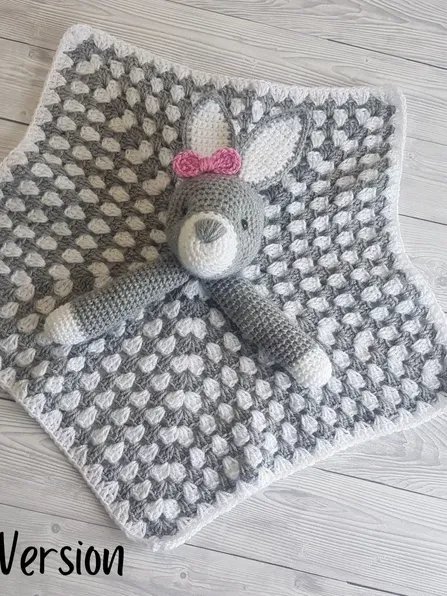 Bunny Lovey Blanket Crochet Patterns - Security Blanket PDF Pattern - Crafting Happiness product image (5)