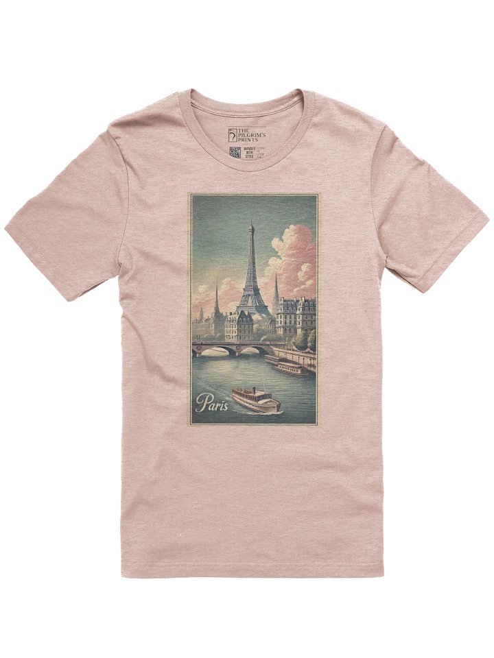 Vintage Paris Travel Poster - Eiffel Tower and Seine River product image (1)