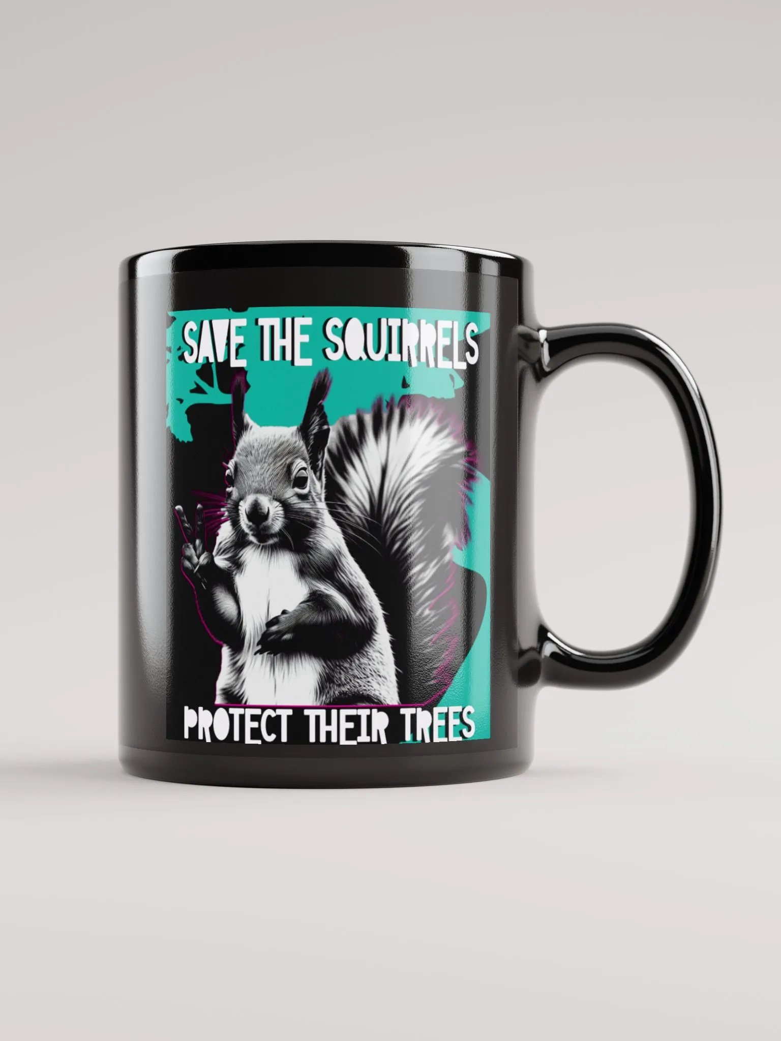 Peaceful Squirrel Save the Trees Mug product image (2)