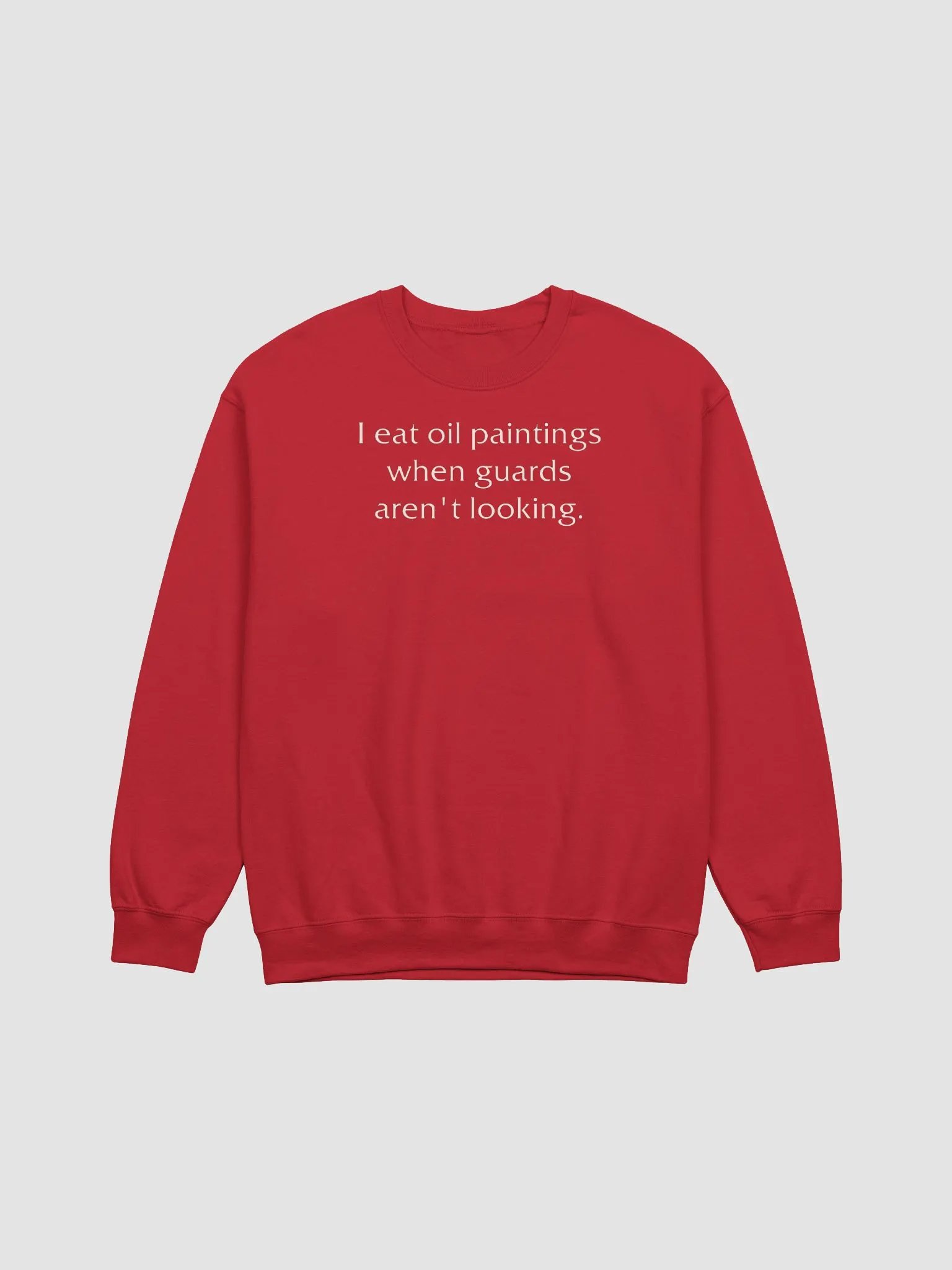 I eat oil paintings classic sweatshirt product image (2)