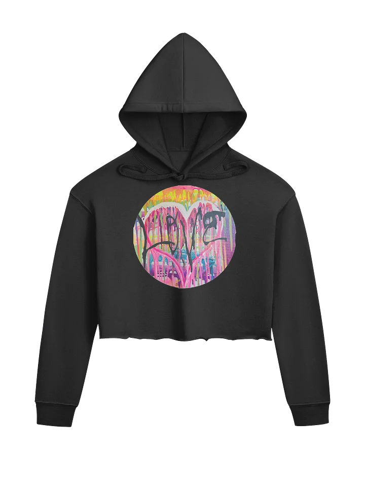 Graffiti Heart Crop Hoodie product image (1)