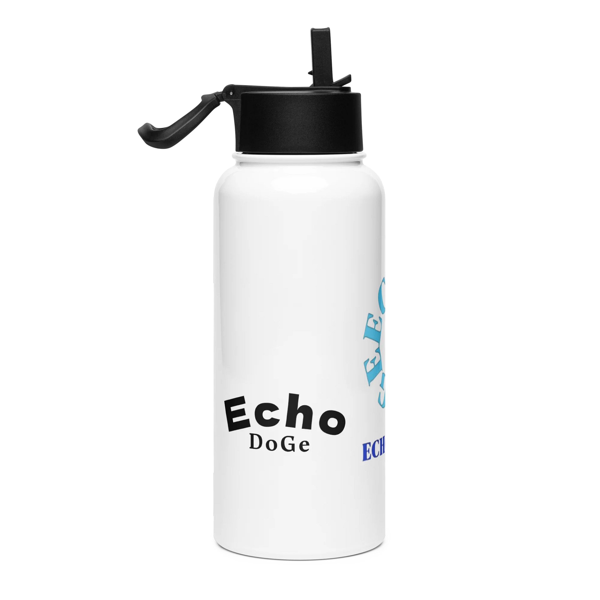 EchoDoGe Steel & White Waterbottle product image (4)